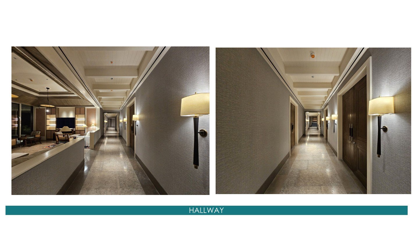 Residential hallway — supplied project photo
